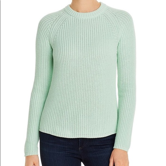525 America Sweaters - 525 America Pale Mint Knit Crewneck Sweater NWT S